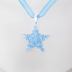 Star - Delphinus-Blue Organza - 1